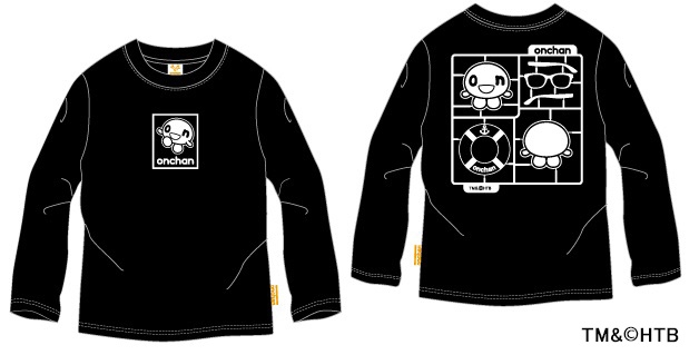 onちゃん ロンT(子ども用)  BLACK TM&(C)HTB
