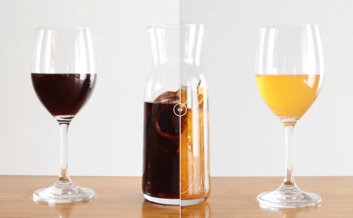 デキャンタにドライフルーツとワインを混和