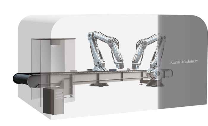 イメージ図：AIによるビン選別自動化ロボット