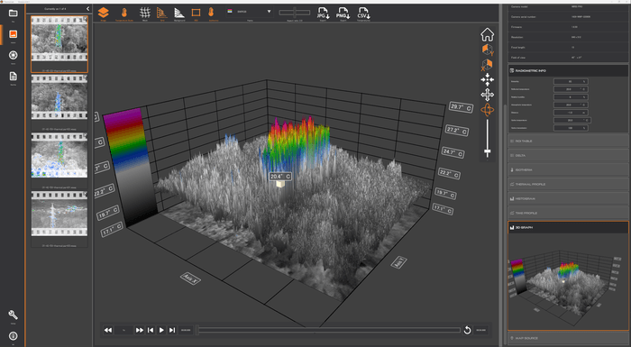 温度分布3Dイメージ 1