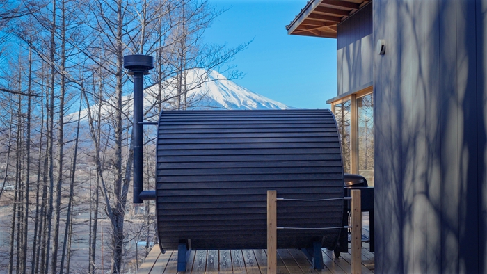 本格的な薪サウナ