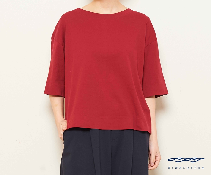 <レディース>ビワコットン半袖BIG‐T