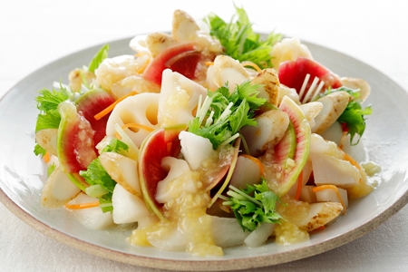 ~寒さに負けない~生姜と根菜のはちみつマリネ