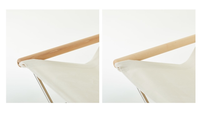 左:木目濃い 右:木目薄い