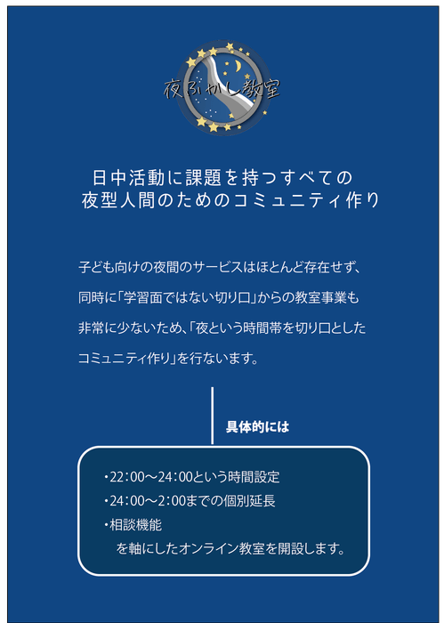 夜ふかし教室概要