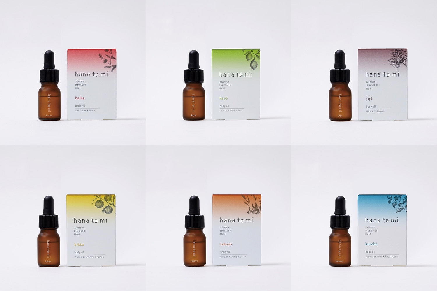 hana to miボディオイル 6種