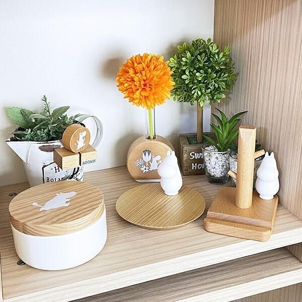 ムーミンのウッド調アクセサリー