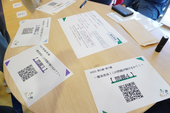 各ブースで出題されるクイズ