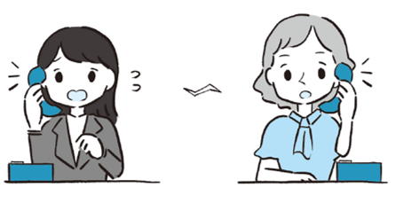 実践的な英会話:外国人からかかってきた電話に対応する  イラスト:川良くも