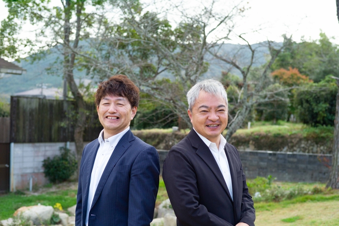 理事 竹永富夫さん(写真左)  代表理事 西田宏次朗さん(写真右)