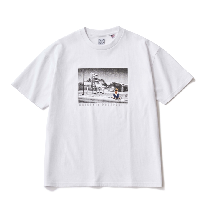 フォト刺繍Tシャツ　ホワイトB