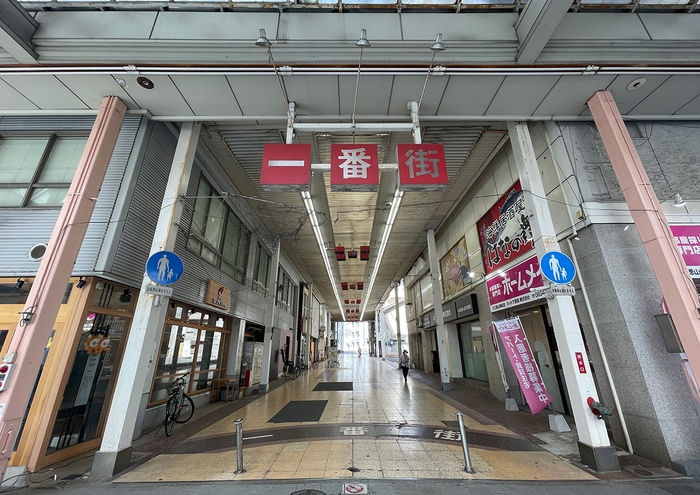 現在の一番街の様子(2023年5月撮影)