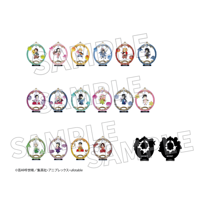 ▲ニジゲンノモリ×『鬼滅の刃』 ゆらゆらアクリルスタンド(A/B)【2023年】/825円(税込)