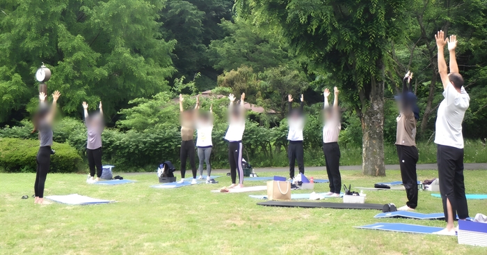 指先まで呼吸をゆきわたらせるイメージで