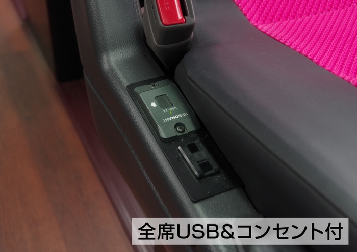 USB&コンセント口