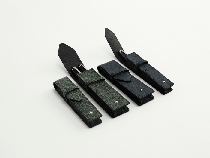 新色ツイードブルー、ツイードカーキのペンポーチ