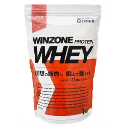 製薬会社のスポーツサプリメント『WINZONE』より ホエイプロテイン(サワ―ストロベリー風味)が8月14日に新発売！