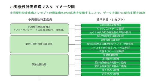 小児慢性特定疾病における“腎疾患”の病名マスタを作成 ～無償提供を開始し、医療ビッグデータを用いた研究の推進へ～