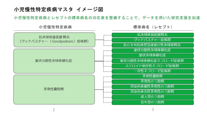 小児慢性特定疾病マスタ イメージ図
