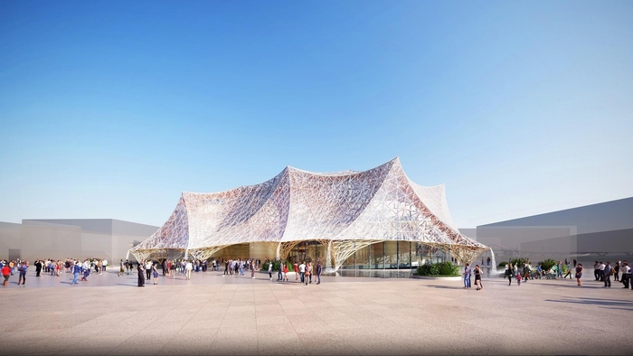 大阪パビリオン外観(提供:公益社団法人2025年日本国際博覧会大阪パビリオン)