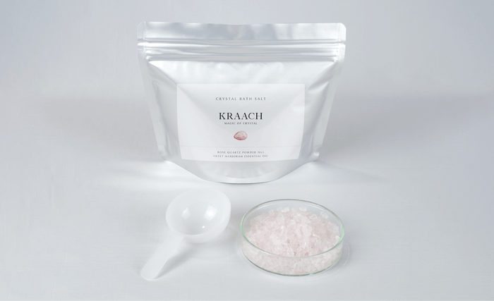 KRAACH クリスタルバスソルト ローズクォーツ×マジョラム *シャーレは付属しません