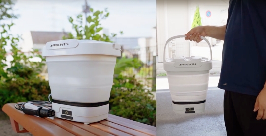 バケツ式で水源の必要なし