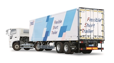 極東開発グループの日本トレクス「第6回 関西物流展」へ フレキシブルショートトレーラ［冷凍仕様］を出展　 4月9日～11日 インテックス関西にて