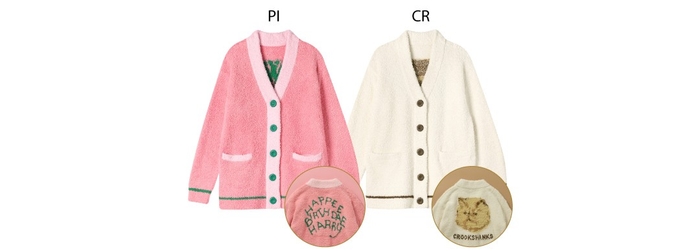 品番：LP4708　サイズ：M-L　カラー：PI/CR　価格：¥8,800(税込)