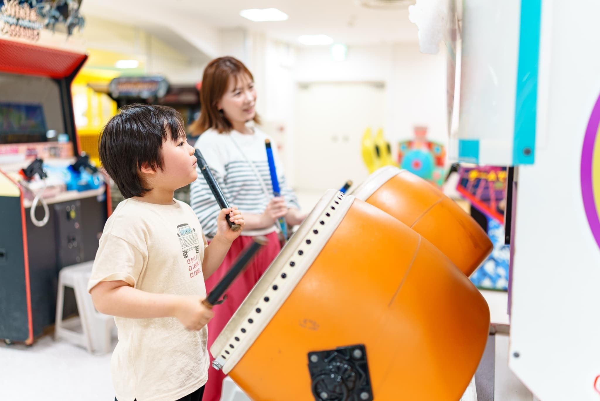 親子で楽しめる!フリープレイの『ゲームコーナー』
