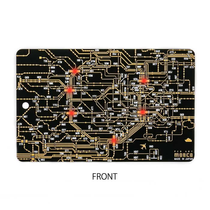 FLASH 東京回路線図 黒 電子工作キット 完成品