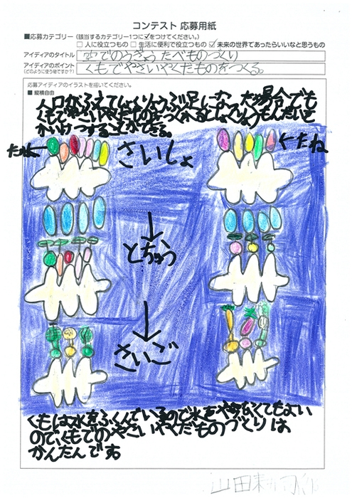 作品名 空でのうぎょうたべものづくり