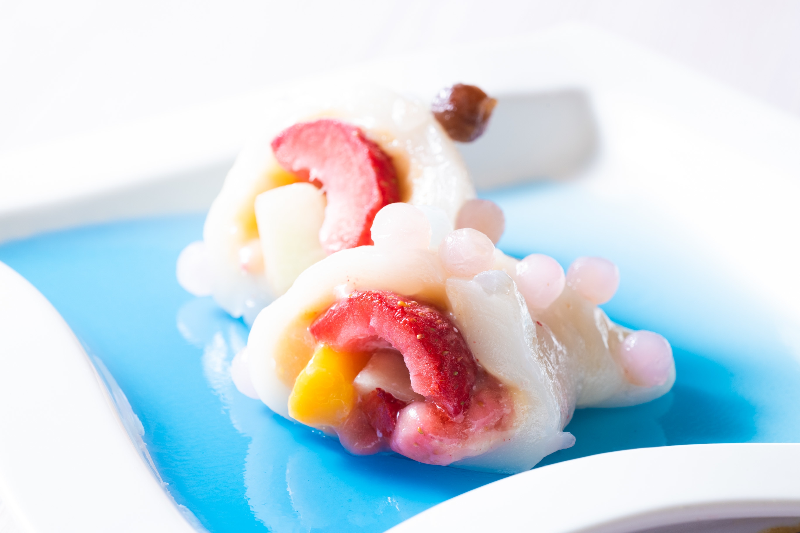 話題のタピオカを使った新感覚のフルーツ餃子が誕生!