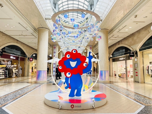 大阪 梅田の地下街「ディアモール大阪」にて 大阪・関西万博の応援ブースを展開！