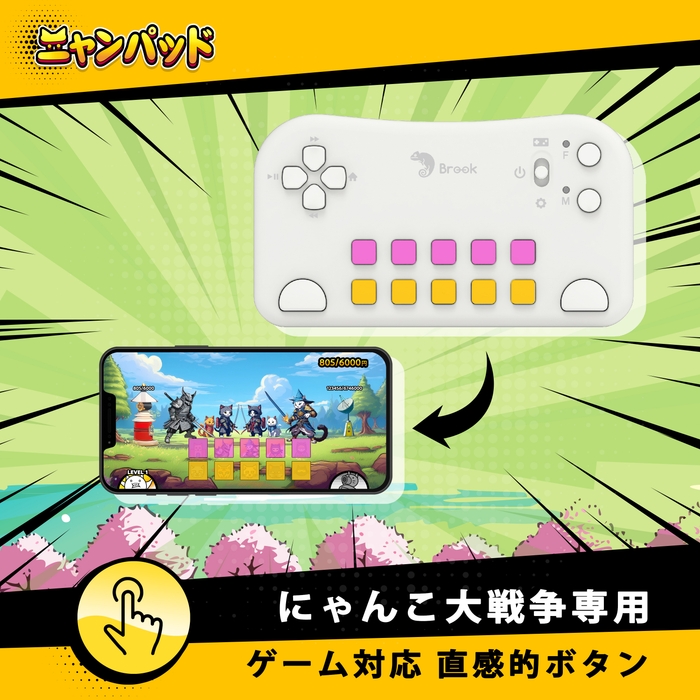 ゲーム対応 直感的ボタン