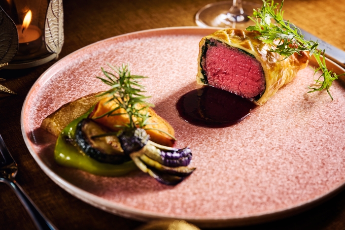 ▲淡路牛を使用したメイン料理(昨年の料理写真)