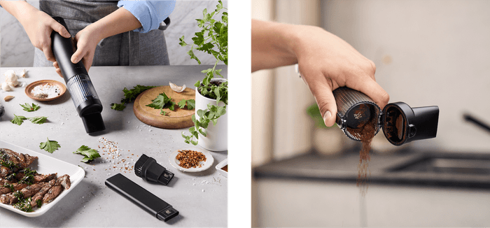 ハンドクリーナーはワンクリックで簡単ポイ捨て