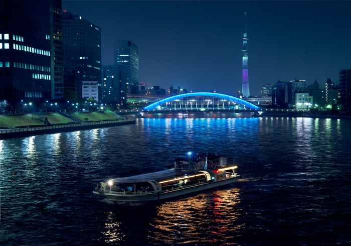 東京水辺ラインのナイトクルーズ (イメージ)