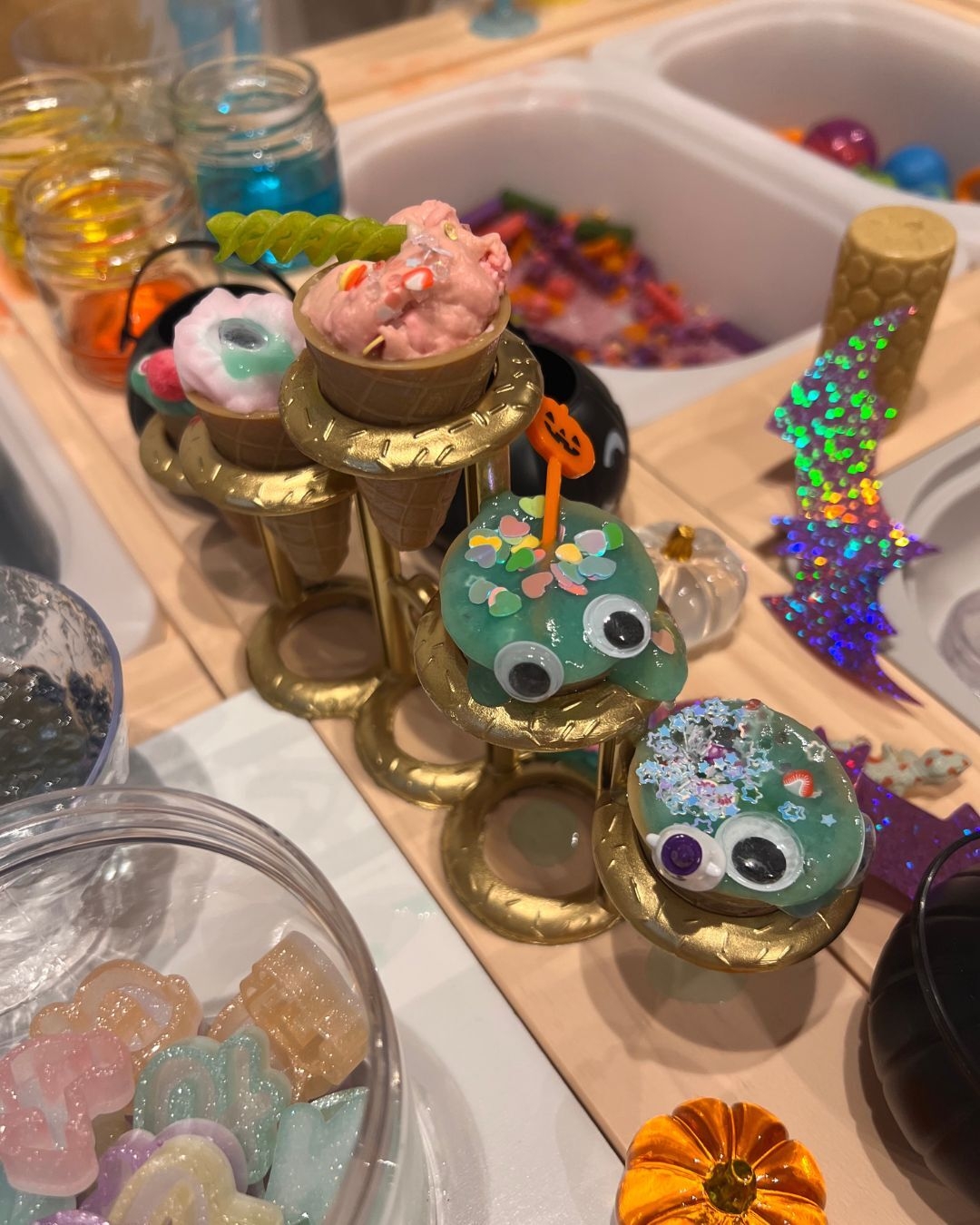 ベアトリーセンサリープレイ_ハロウィンスライムおばけ