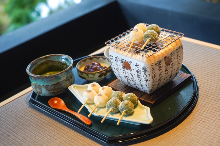 eXcafe一番人気の「ほくほく、お団子セット」