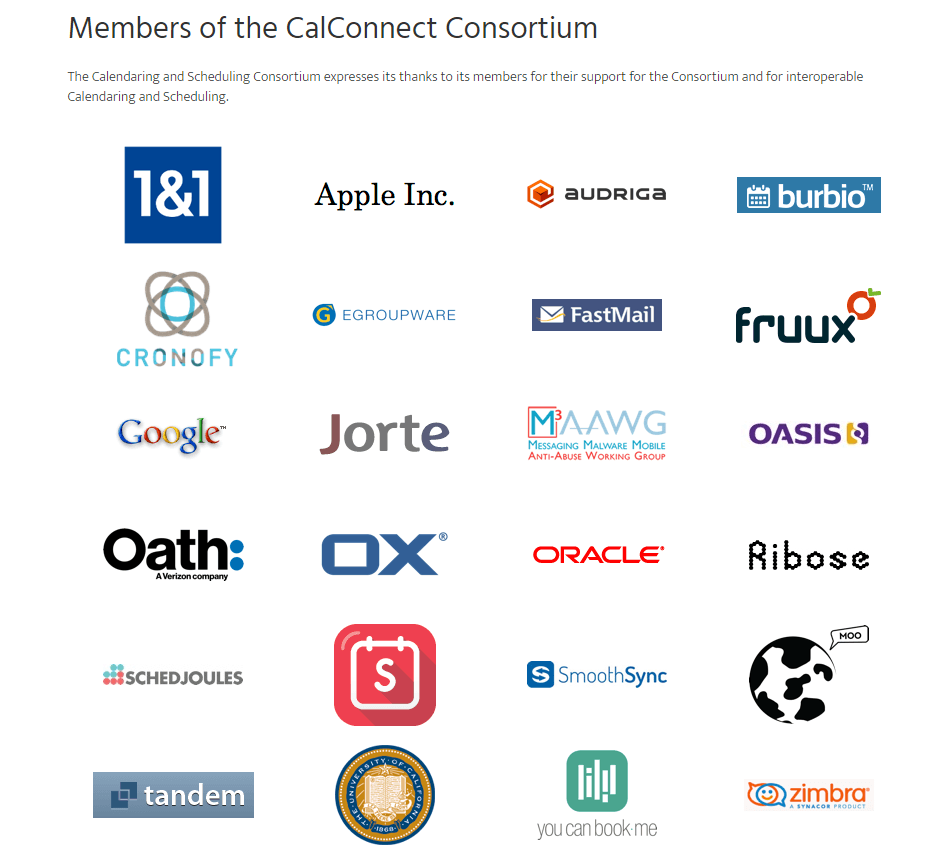 Members of the Calconnect Consortium