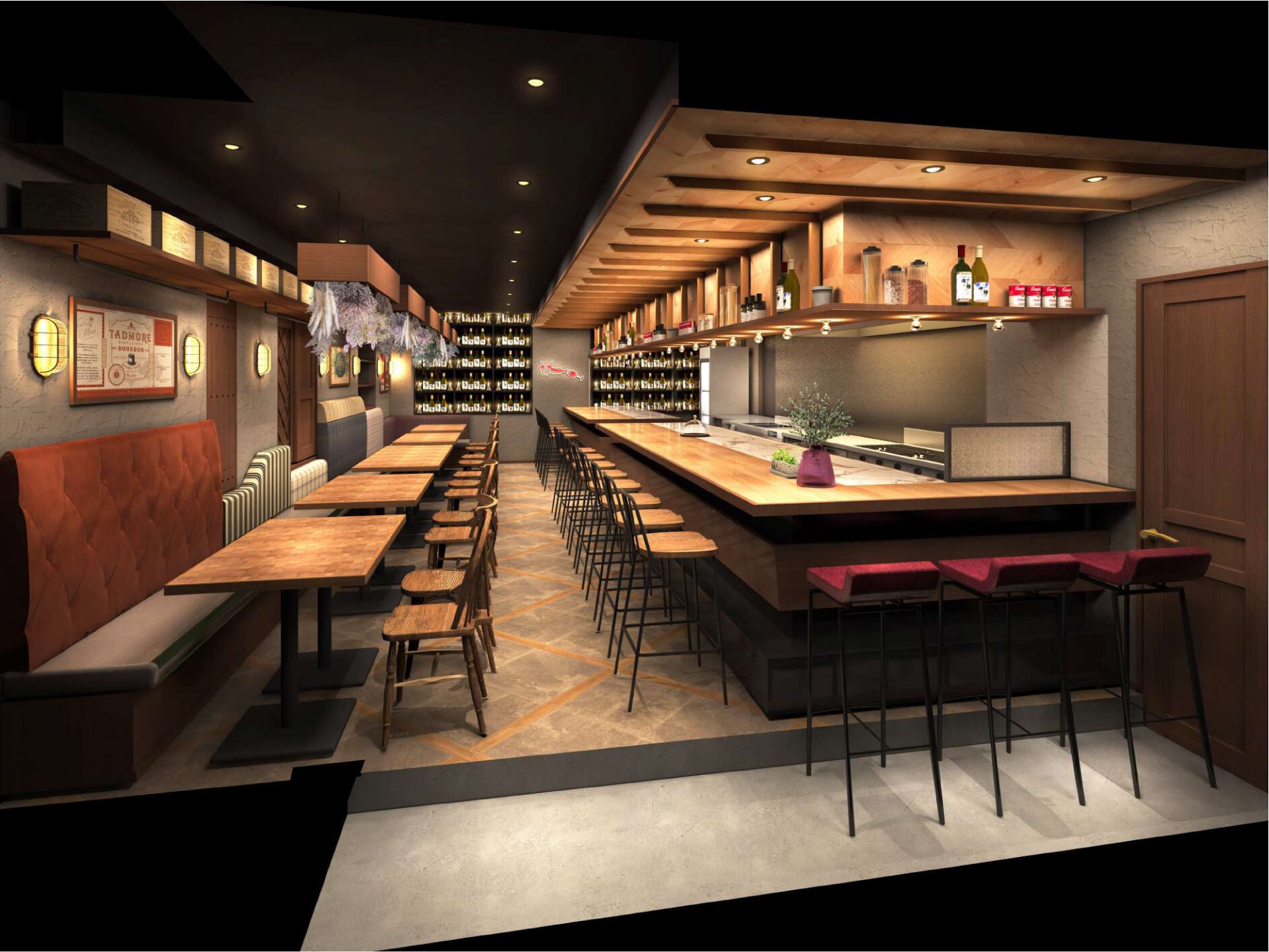 肉とハーブ トラットリア ENTRATA 茶屋町 店内イメージ