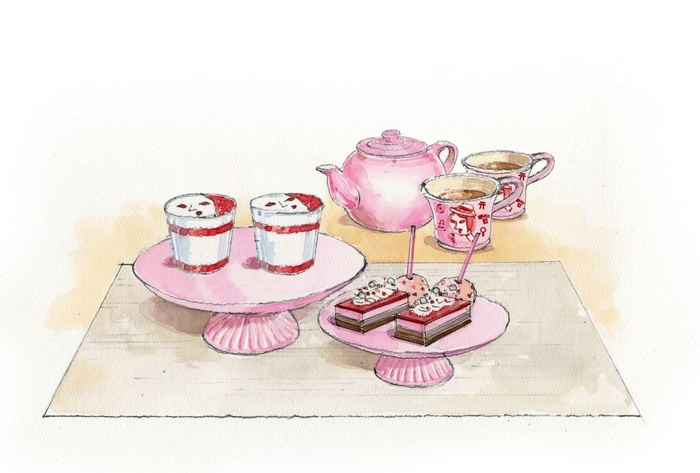 おへやティータイムセット イメージイラスト