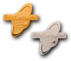 PINS FACTORY（ピンズファクトリー）株式会社フューチャー・イノベーション様の社章を製作いたしました