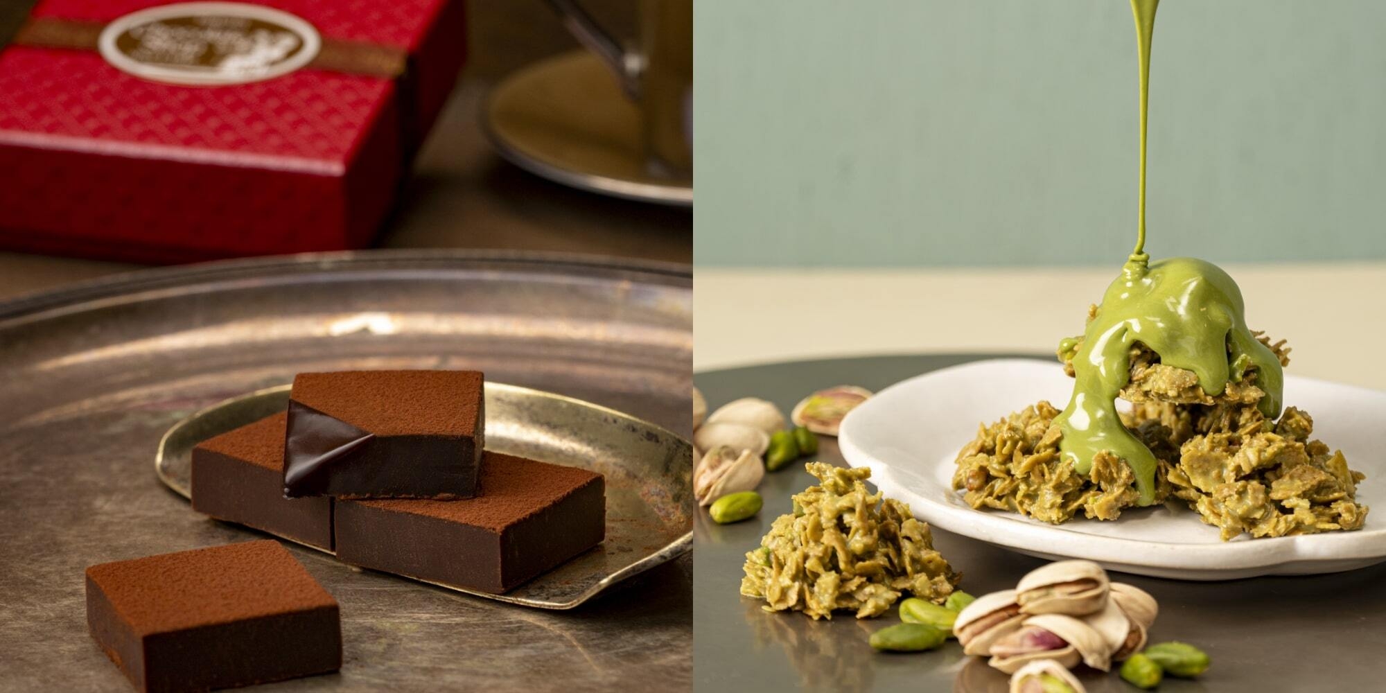 生チョコ 極上ビター・プレミアムロッシェ(ピスタチオ)画像