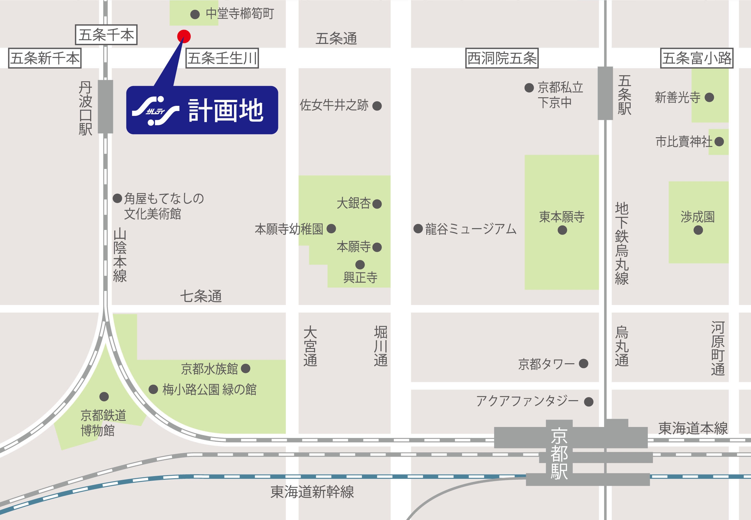 中堂町壬生川町 地図