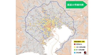 【東京都23区】価格が上昇しづらいエリアなのに、価格が高騰しやすいマンションの特徴は？