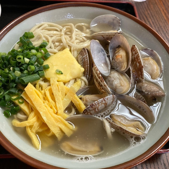 沖縄そば:あさり&バター