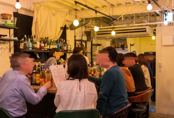 東京の婚活バーマル婚 風景
