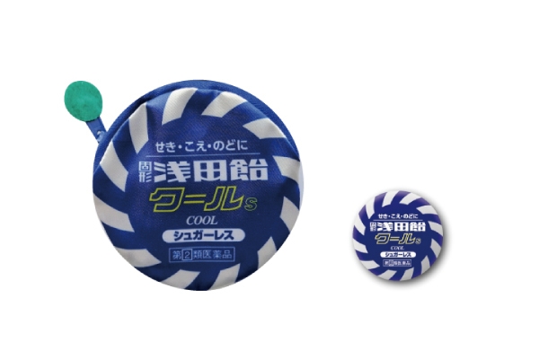 浅田飴オリジナルポーチ&缶バッヂ