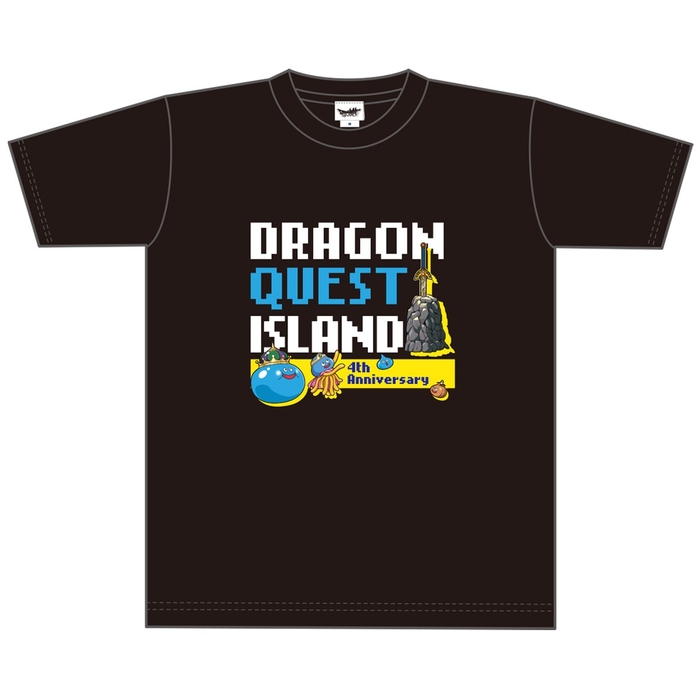 ▲「ドラゴンクエスト アイランド」4周年記念 Tシャツ(黒/白)(S/M/L/XL)/5,280円(税込)